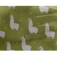 thumbnail image 4 of oneOone Georgette Viscose Olive Green Fabric Sheep Fabric For Sewing Printed Craft Fabric By The Yard 42 Inch Wide, 4 of 4