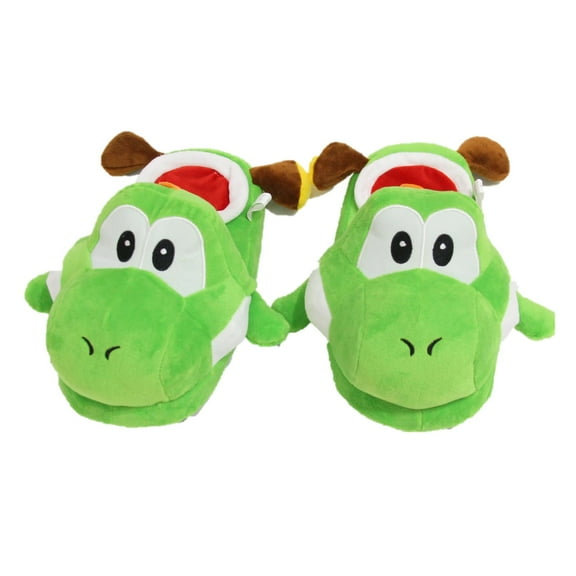 Pantuflas De Yoshi SM Super Mario Bros Verde Unitalla 22-25 cm