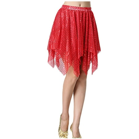 

Performance Latin clothing Latin Belly irregul Sequins Skirt Women Dance Skirt Lingerie Skirt Set Preppy Skirt Lingerie Skirt Pleated Tennis Skirts for Women Skirt Lingerie