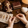 thumbnail image 7 of DIY Doll Felt Wool Sewing Kit 10 Piece Complete Set with Instructions for Beginner Handmade Craft Lovers Great Gift for Holiday Handicraft Activity At Home, 7 of 7