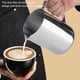 thumbnail image 2 of Jarra de leche, jarra de café para espumar leche de acero inoxidable, acabado de lujo, 2 of 8