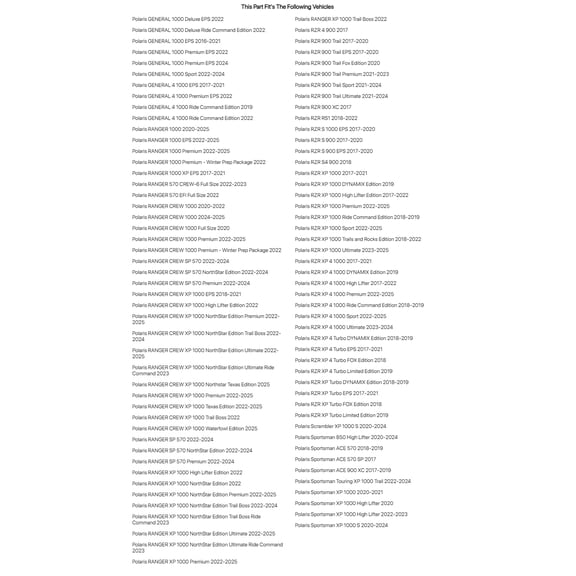 TUSK UHMW HD Bushing 4-Pack for Polaris Sportsman XP 1000 2020-2021