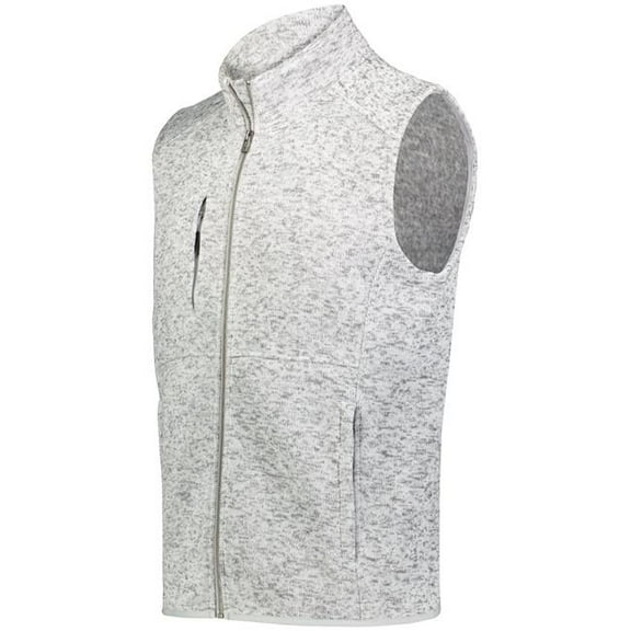 Holloway  Alpine Sweater Fleece Vest, Silver Heather - 3XL