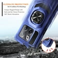 thumbnail image 4 of Nagebee Phone Case Compatible for OnePlus 10T 5G with Tempered Glass Screen Protector (Full Coverage), Full-Body Protective [Military-Grade], Magnetic Car Mount Ring Holder Heavy-Duty Case (Blue), 4 of 6