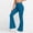 Blue, variant on PWPSG Women's High Waist Fashionable Loose Bellbottom Wide Leg Sports Yoga Pants Red S