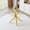 Gold, variant on Alvantor 37.8" Round Tempered Glass Bar Table with Silver Metal Cross Legs