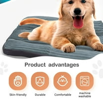 Extra Large Dog Bed with Removable Corduroy Cover for Medium Breeds Washable Winter Warmth Kennel Mat
