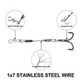 thumbnail image 4 of 3Pcs Pike Perch Bass for Predator Lure Fishing Stingers Treble Hooks Stainless Steel 3.5cm, 4 of 9