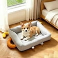 thumbnail image 1 of Cama para perros y cojín para gatos impermeable para toda temporada, con funda extraíble lavable, 30×40 cm, gris, adecuado para mascotas pequeñas, 1 of 8