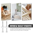thumbnail image 4 of 4 Pack Pet Gates Spindle Rods 8mm(M8), Replacements Parts to The Screws for Dog Gate Door or Stair Gate, 4 of 8