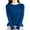 Blue, variant on Annhoo Women's Long Sleeve Sweaters Fall Winter Fashion Knit Loose Crewneck Undreshirts Casual Comfy Outfits