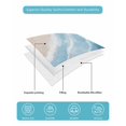 thumbnail image 5 of Quilts King Size Bedding Set, Navy Blue Waves Coastal Lightweight Quilted Comforter, Summer Beach Ocean Seaside Soft Reversible Bedspread Coverlet with Pillow Covers for All Season, 96" x 106", 5 of 7