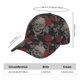 thumbnail image 2 of Balery Skull and Red Roses Gorra de béisbol de tamaño ajustable para correr, entrenar y actividades al aire libre. Gorra de papá para todas las estaciones., 2 of 6