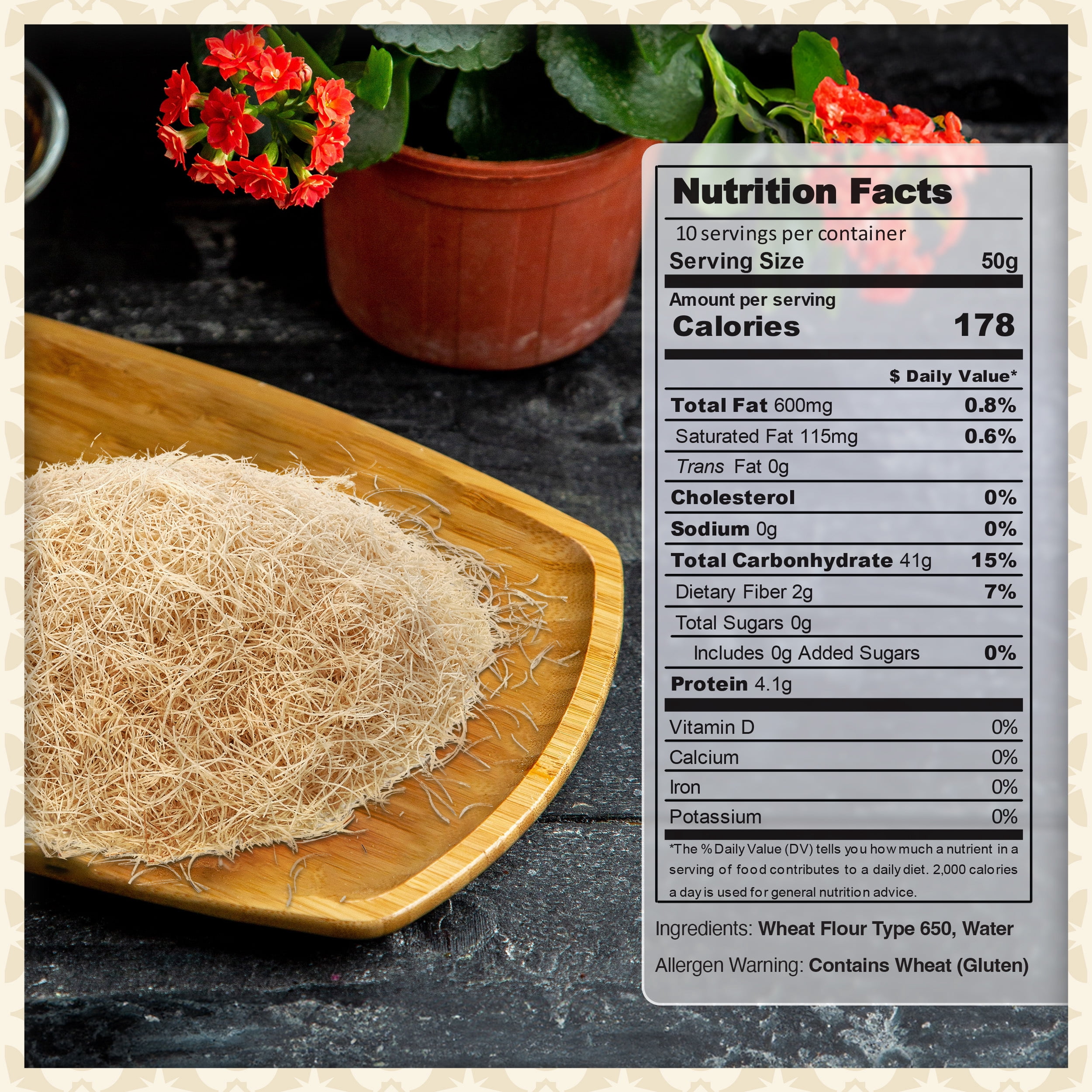 Eastanbul Dried Kataifi Shredded Fillo Dough Box 500 Gram