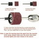 thumbnail image 3 of Juego de tambor de lijado versátil, perfecto para trabajos de acabado de bricolaje y suavizado de bordes curvos, incluye mandriles de tambor y portabrocas autoajustable, ideal para pulir materiales, 3 of 5