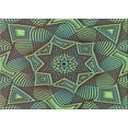 thumbnail image 1 of Ahgly Company Machine Washable Indoor Rectangle Transitional Emerald Green Area Rugs, 4' x 6', 1 of 7