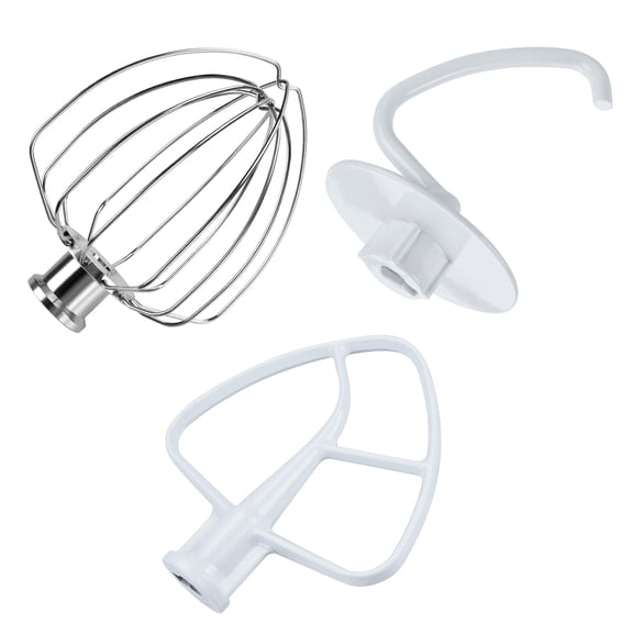 MMOBIEL Stand Mixer Attachment Set Compatible with KitchenAid 4.5-5 Qt Tilt-Head 3 Piece Aluminum