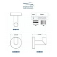 thumbnail image 6 of Transolid TRH-PC Turin Robe Hook, Polished Chrome, 6 of 7
