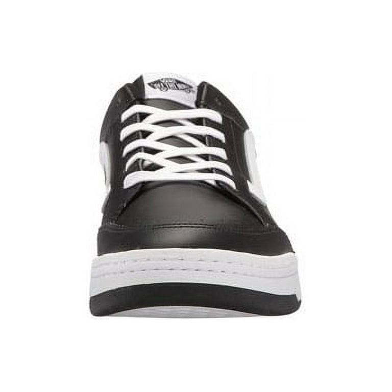 Vans Highland Leather Black True White Men s Classic Skate Shoes Size 9.5