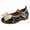 Blue, variant on Girls Sandals Flash Decoration Flat Bottom Round Toe Hook Loop Comfortable Princess Shoes,Size 7.5-8 Years