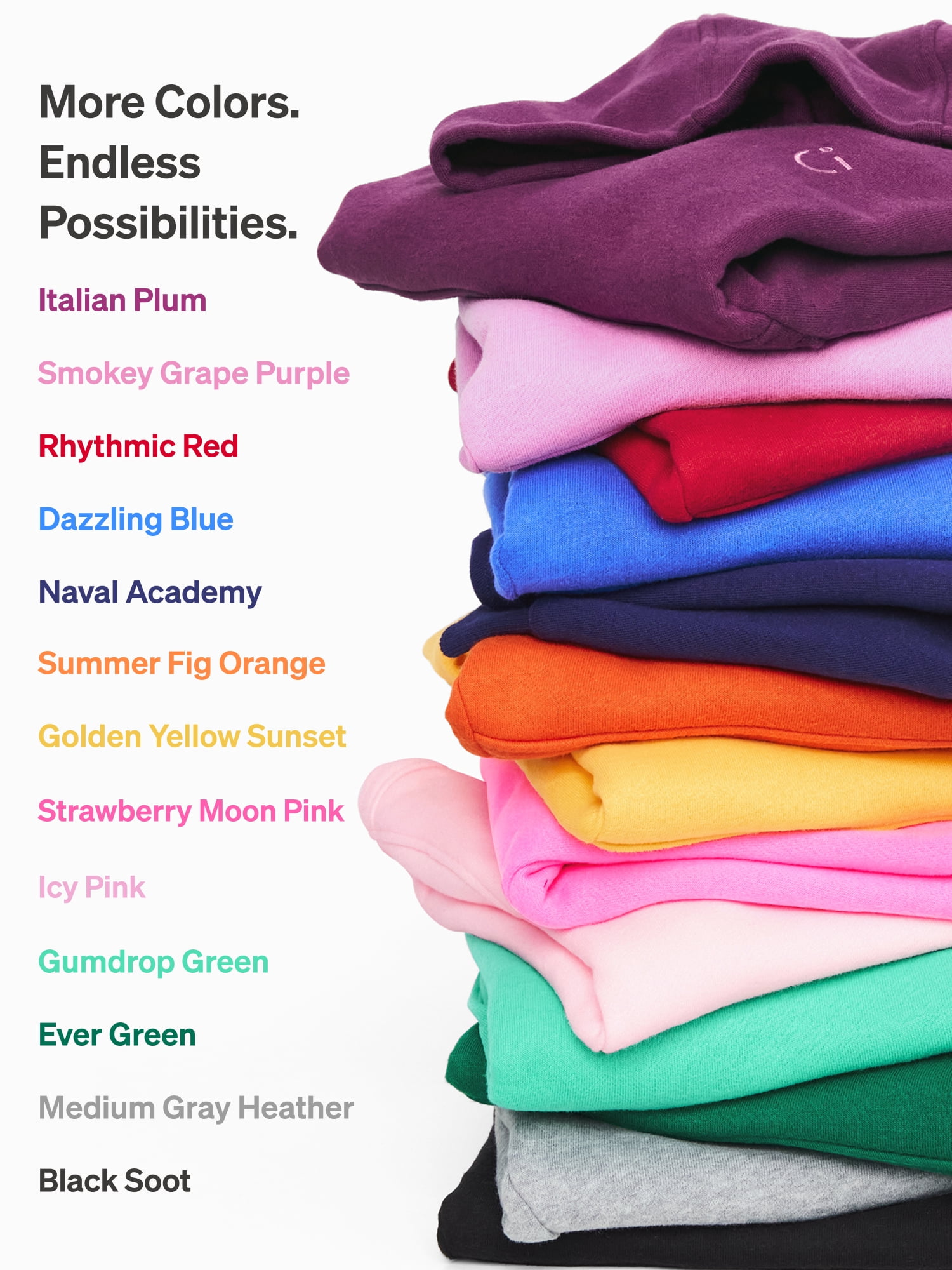Color Mix by Garanimals Kids Fleece Hoodie, Sizes 6–16