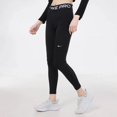 thumbnail image 3 of Leggings Nike originales para mujer, de gran elasticidad, para correr, fitness, yoga, entrenamiento, pantalones deportivos de secado rápido de nueve puntos 889562-010, 3 of 5