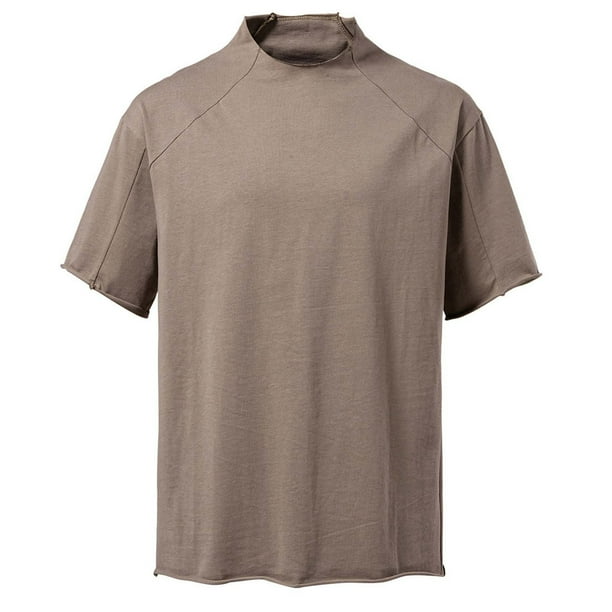 Camisetas de Verano para Hombre Manga Corta Muscle Beefy Basic Tee, Cuello Redondo de Color Sólido Top de la Blusa de Poliéster