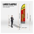 thumbnail image 3 of Auto Repair Swooper Flag Kit - 16.3 FT Advertising Flags & Poles - Durable Aluminum Alloy - Includes 4 Flags, Poles & Stakes, 3 of 7