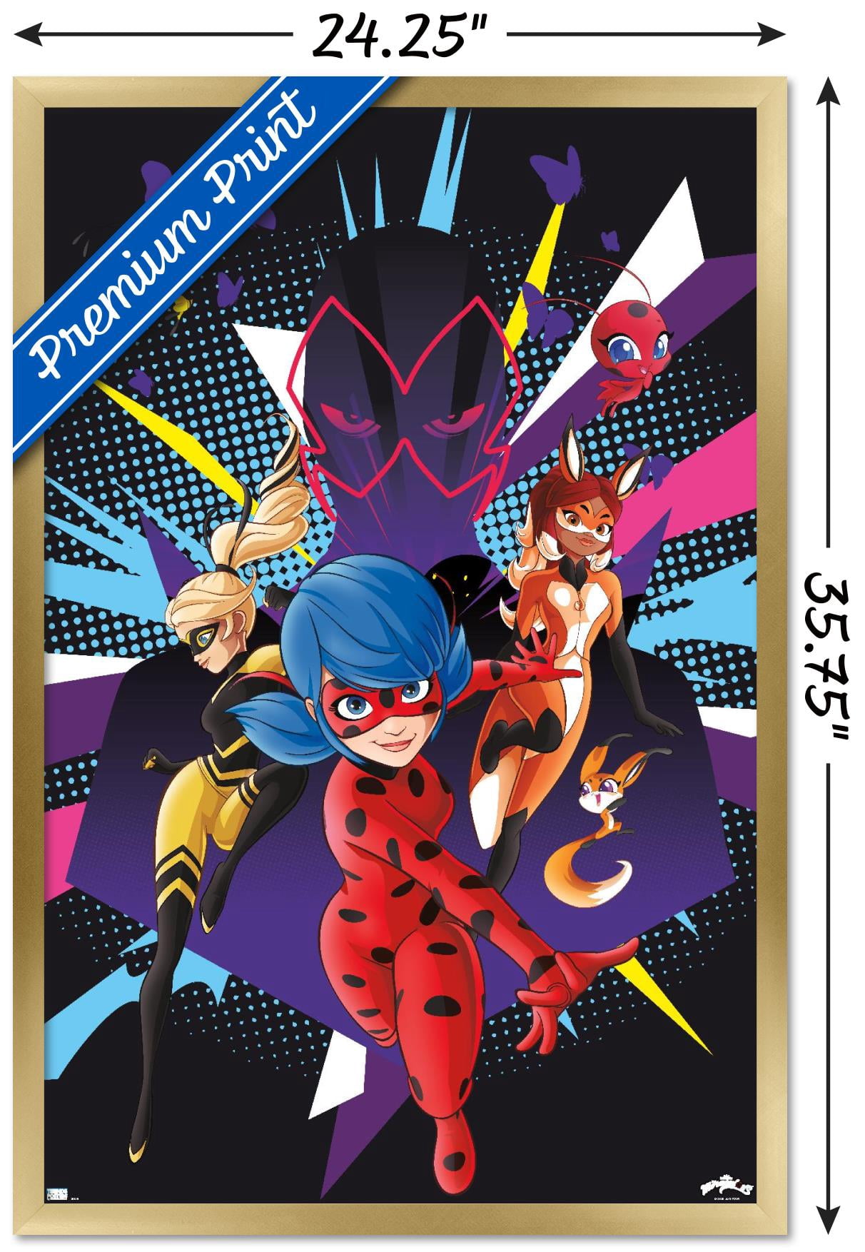 Miraculous - Group Wall Poster, 22.375" x 34", Framed