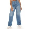 thumbnail image 2 of Vedolay Trousers Casual Women's Jeans High Waisted Straight Leg Denim Pants,Blue S, 2 of 5