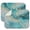 Blue and Gold, variant on White and Gold Marble Pattern 2 Pack Kitchen Dish Drying Mat, Ultra Absorbent Microfiber Dish Drainer Mat, 18"x24"