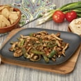 thumbnail image 2 of Bayou Classic Black Cast Iron Enameled Fajita Pan with Wooden Trivet, 2 of 2