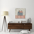 thumbnail image 2 of Global Gallery's 'Americana Quilt V' by David Carter Brown Stretched Canvas Wall Art, 2 of 4