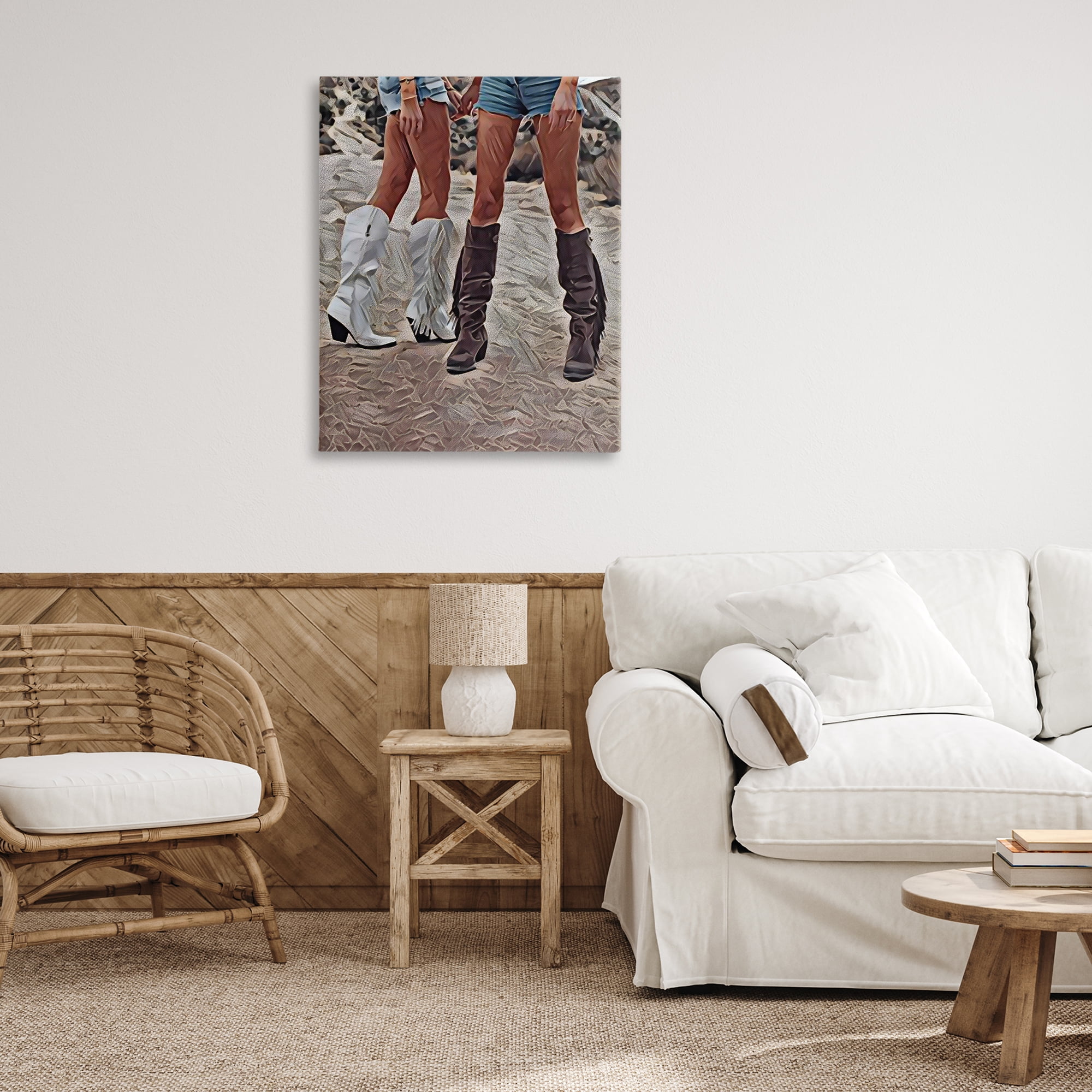 Rodeo Girls Friendship Canvas Wall Art, design by Jesse Keith