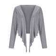 thumbnail image 4 of Byworldtasic Womens Wrap Tie Tops Long Sleeve Workout Crop Wrap Shirts Casual Lightweight Yoga Active Tops, 4 of 9