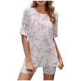 thumbnail image 1 of Puntoco Conjuntos de camisetas y pantalones cortos de motociclista Chándal Trajes de 2 piezas para mujer Liquidación Puntoco Puntoco-2584, 1 of 5
