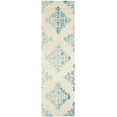thumbnail image 2 of Safavieh Dip Dye Kiersten Floral Wool Runner Rug, Ivory/Light Blue, 2'3" x 6', 2 of 7