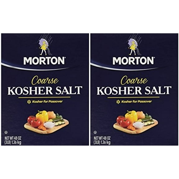 Morton Salt Kosher Salt, 3 lbs, Pack of 2