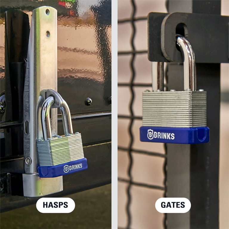 Brinks Laminated Steel 60mm Keyed Padlock with 2in Shackle
