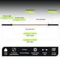 thumbnail image 6 of HANDBODE Olympic Barbell Bar 6.5 ft Weightlifting Bar for Powerlifting, Bench Press, Deadlift, Squat - 1000 lb Capacity, Home & Gym Strength Training, Red & Black, 6 of 9