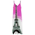 thumbnail image 5 of Eiffel tower Paris Sleeveless Dress Summer women's clothing summer dress party dresses women, 5 of 6