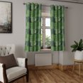 thumbnail image 2 of Ambesonne Forest Green Grommet Curtain, Camo Palm Leaves, 50" x 63", Sage Green Pale Green, 2 of 6
