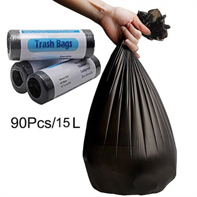 4 gallons small trash bags,recycled garbage bags total leakproof