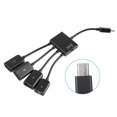thumbnail image 5 of Cateissary ABS teléfono inteligente Micro USB Hub 4 puertos reemplazo teclado lector de tarjetas adaptador de disco duro conector Accesorios Cables de audio/vídeo, 5 of 5