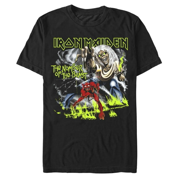 Mens Iron Maiden Number of the Beast T Shirt