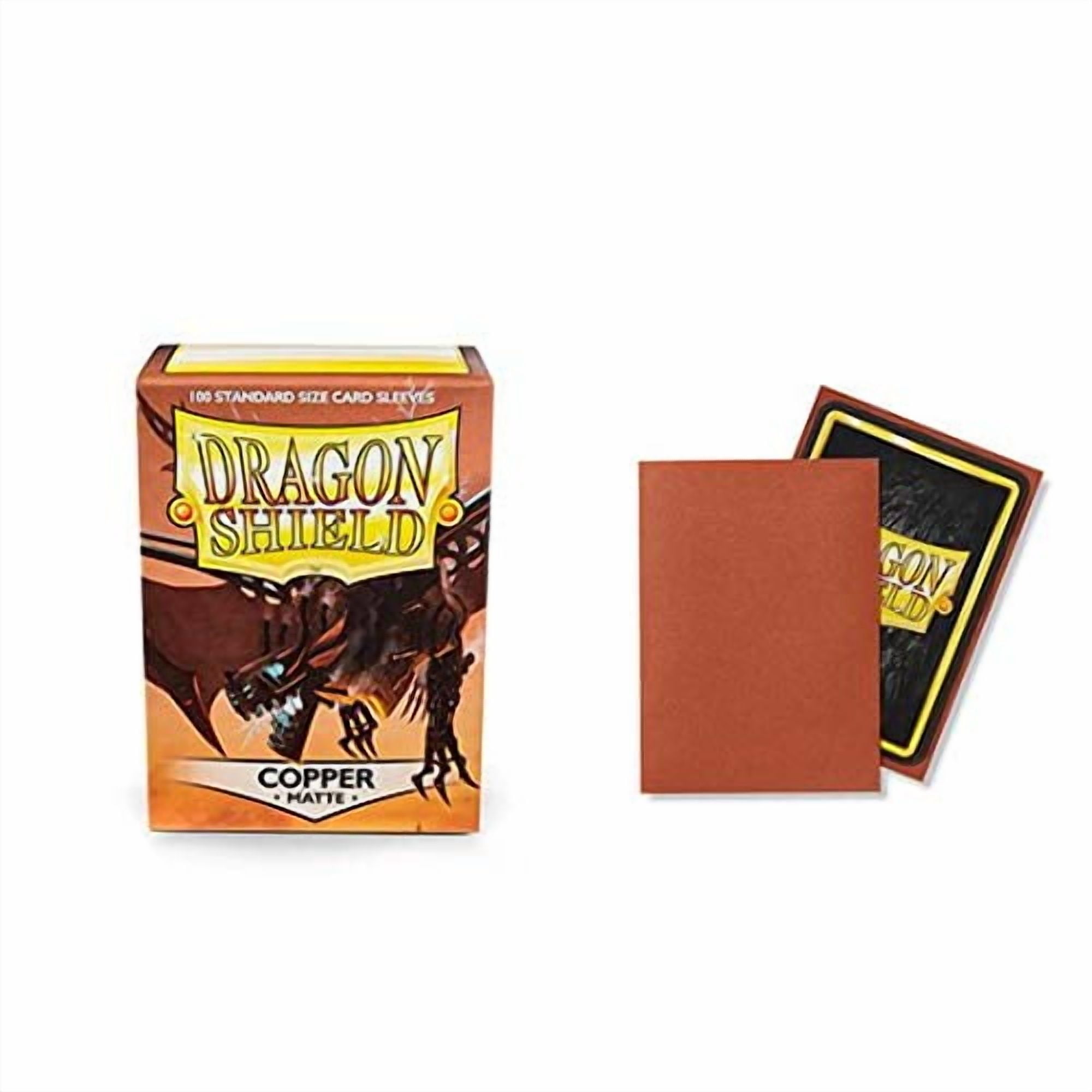 2 Packs Dragon Shield Matte Copper Standard Size 100 ct Card Sleeves Value Bundle!