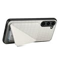 thumbnail image 4 of Allytech Slim Case Compatible with Samsung Galaxy S23 FE, Crocodile Print PU Leather Magnetic Hidden Card Holder Kickstand Shockproof Full Body Protective Wallet Case for Women Men, White, 4 of 7