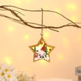 thumbnail image 1 of Colgante luminoso de madera para ancianos del bosque de Navidad, adornos para árboles de Navidad, colgante pequeño redondo de estrella de cinco puntas Wmkox8yii fhajkh5856, 1 of 2