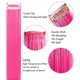 thumbnail image 3 of Pink and Purple Wig Pieces for Teens Straight Clip in Colored Hair Extensions for Girl (Purple Pink), 3 of 4