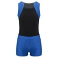 thumbnail image 2 of Aislor Boys Sleeveless Gymnastics Leotard with Shorts Set Dance Gym Workout Jumpsuit 6-16 Blue 16, 2 of 7
